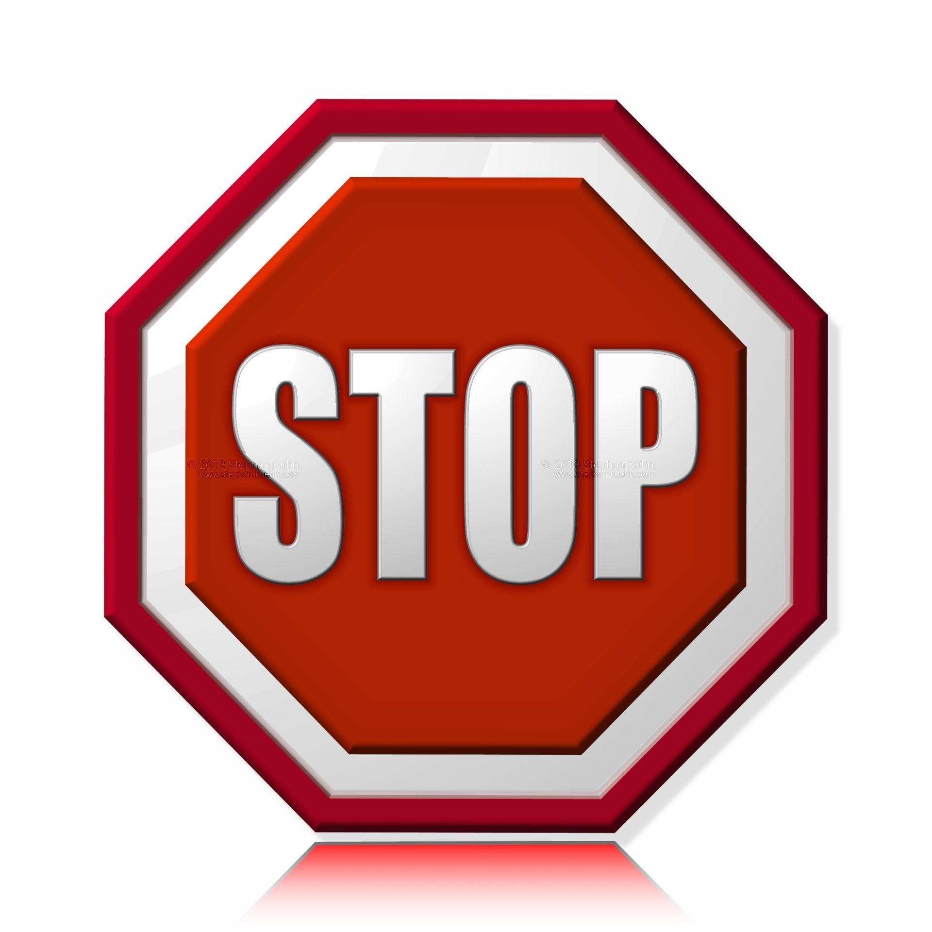 Stoppschild Stop Sign copyright &copy; 2013 Stephan Kuehn